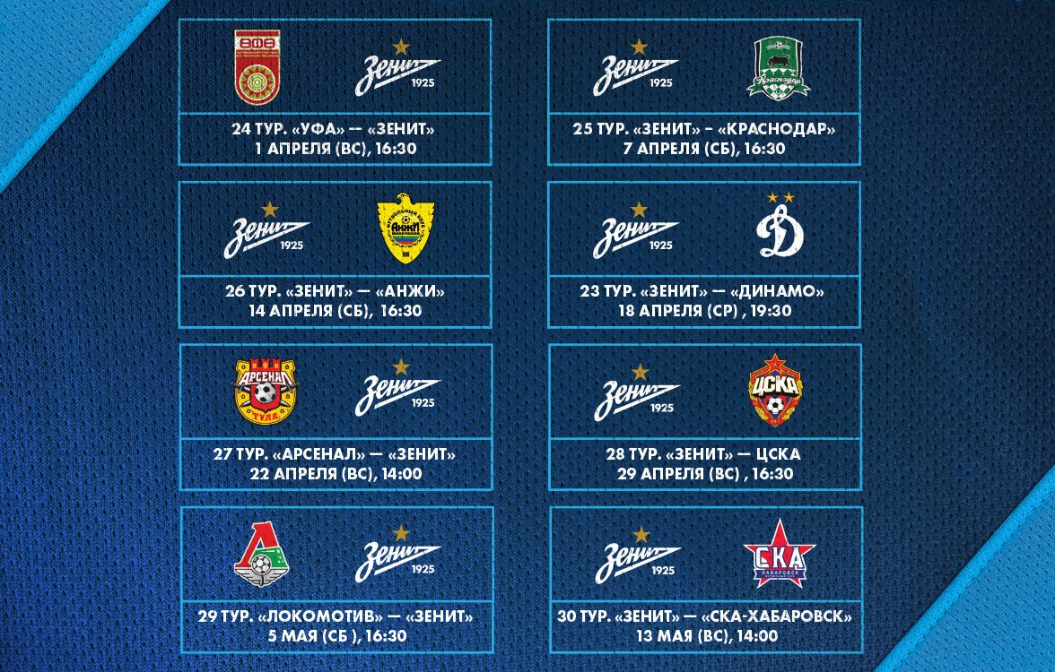 Kauden 2017/18 loput ottelumme Venäjän liigassa